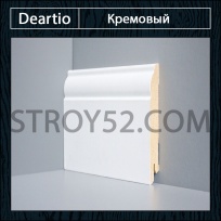 W04 100 мм белый напольный плинтус мдф deartio